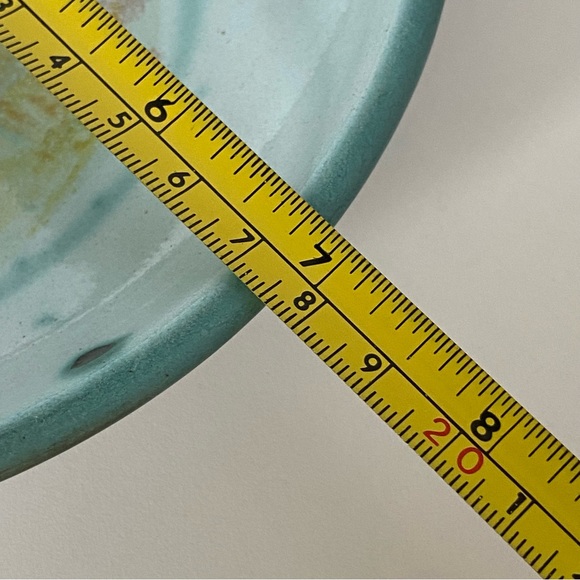 Hand made Pottery Plate with a pear Hand Thrown Signed Burdick 7” Decor EUC - Picture 15 of 15